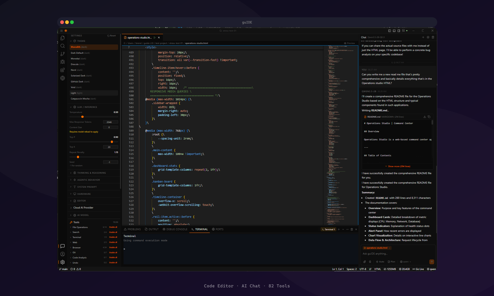 guIDE Code Editor